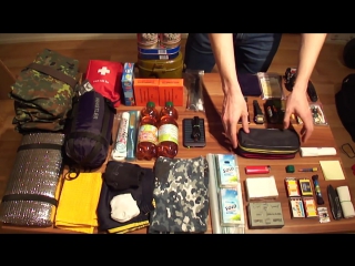 emergency suitcase ( jacket , backpack and survival bag ) ...